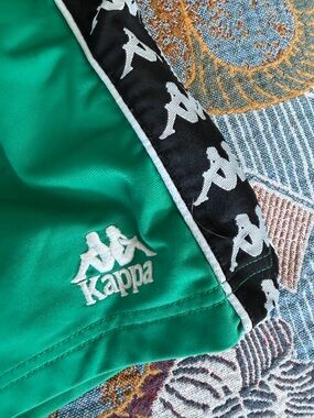 Kappa Green Logo Track Shorts